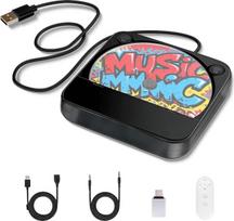 Išorinis CD grotuvas automobiliui su USB/AUX jungtimi, juodos spalvos