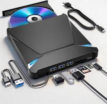 Išorinis CD/DVD įrenginys su +/-RW įrašymo ir atkūrimo funkcijomis, USB 3.0, USB-C
