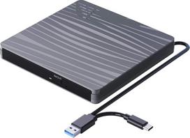 Išorinis DVD įrenginys, USB 3.0 ir Type-C. Nešiojamas CD/DVD +/-RW įrašymo įrenginys. Optinis įrenginys. Išorinis DVD įrenginys, skirtas nešiojamiesiems kompiuteriams, asmeniniams kompiuteriams, stacionariems kompiuteriams, „MacBook“, „iMac“, „Windows 11/