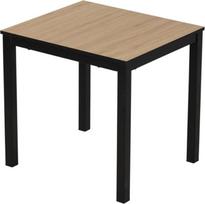 Išskleidžiamas ąžuolinis valgomojo stalas 80-120 cm - virtuvės stalas 4-6 žmonėms, medžio išvaizdos, stabilus ir modernus, valgomojo stalas (buko)