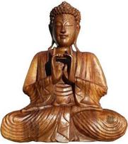 Itin gražus 30 cm aukščio Budos meditacijos statulėlė su dviem rankomis – rankų darbo, išdrožta iš medžio, puiki dovana Azijos kultūros gerbėjams gimtadienio proga, taip pat tinka kaip Kalėdų dekoracija. Budos Feng Shui statulėlė BMDH30