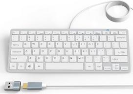 Itin plona 78 klavišų USB-C mini klaviatūra su multimedijos sparčiaisiais klavišais, skirta „Apple Mac Pro“, „MacBook 56Pro“/„iMac“, „Air“, „Mac mini“, nešiojamiesiems kompiuteriams, stacionariems kompiuteriams bei „Windows“ stacionariems kompiuteriams su