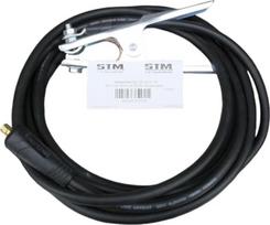 Įžeminimo kabelis, suvirinimo kabelis 10, 16, 25, 35, 50, 70 mm² HAR H01N2-D (4 m) 200 A arba 400 A įžeminimo gnybtas, dydis: 25 mm², įtvaras 9 mm