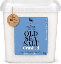 jaramari® Smulkinti jūros druska, 5 kg – susmulkinti stambūs jūros druskos kristalai iš Portugalijos | Natūrali ir nerafinuota | Mineralais turtinga Atlanto vandenyno jūros druska | Idealiai tinka maisto gaminimui, pagardinimui ir marinavimui