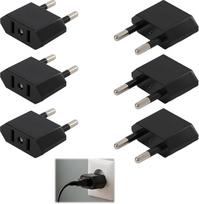 JAV kištuko į Europos 2 kontaktų adapteris: JAV į ES (Prancūzija, Vokietija), C, E, F tipo, kompaktiškas kelioninis keitiklis, 250 V, 6 A, skirtas įkrovikliui, išmaniajam telefonui, kompiuteriui