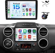 JAWSEU 4 + 64GB automobilių radijas su ekranu ir „Bluetooth“ funkcija, skirtas „Citroën Berlingo B9“ / „Peugeot Partner“ (2008–2017 m.) modeliams. 2DIN, 9 colių automobilių radijas, palaikantis DAB+, navigaciją, „Wi-Fi“, 5G, FM, „Hi-Fi“, „CarPlay“, „Andr