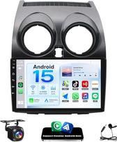 JAWSEU 4 + 64GB automobilių radijas su ekranu ir „Bluetooth“ funkcija, skirtas „Nissan Qashqai J10“ (2006–2016 m.) modeliams. 2DIN, 9 colių automobilių radijas, palaikantis DAB+, navigaciją, „Wi-Fi“, 5G, FM, „Hi-Fi“, „CarPlay“, „Android“ bei valdymą per