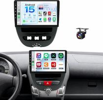 JAWSEU 4+64GB automobilių radijas su ekranu ir „Bluetooth“ funkcija, skirtas „Peugeot 107“, „Citroën C1“ ir „Toyota Aygo“ (2005–2014 m.) modeliams. 2DIN, 10,1 colio automobilių radijas, palaikantis DAB+, navigaciją, „Wi-Fi“, 5G, FM, „Hi-Fi“, „CarPlay“, „
