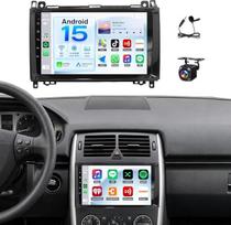 JAWSEU 4+64GB automobilių radijas su ekranu ir „Bluetooth“ funkcija, skirtas „Mercedes“ automobiliams-Benz A klasė W169 B, W245, „Vito“ W639, W447, B200, B180, W906; 2DIN, 9 colių automobilių radijas, palaiko DAB+, navigaciją, „Wi-Fi“, 5G, FM, „Hi-Fi“, „