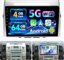 JAWSEU 4+64G naujausias „Android“ automobilių radijas, skirtas „Toyota Corolla Verso AR10“ (2004–2009 m.) modeliams, su navigacijos sistema, 9 colių ekranu, „CarPlay“, „Bluetooth“, „Android“, RDS, FM, „Wi-Fi“, AHD, atbulinės eigos kamera ir DSP