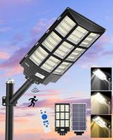 JAYNLT Y-7200W Saulės gatvės žibintai lauke, 2700K/4000K/6500K didelio šviesumo saulės žibintai nuo sutemų iki aušros, saulės gatvės žibintai su judesio jutikliu automobilių stovėjimo aikštelėms, garažams, garažams