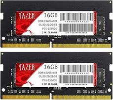 JAZER DDR4 RAM 32GB rinkinys (2x16GB) 3200MHz SODIMM CL22, atminties modulis nešiojamiesiems kompiuteriams, mini kompiuteriams, didelio našumo kompiuterių atminčiai