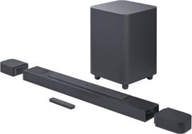 JBL Bar 800 – 5.1.2 kanalų garso juosta, skirta namų kino garso sistemai – su nuimamais erdvinio garso garsiakalbiais ir „Dolby Atmos“ erdvinio garso technologija – juoda