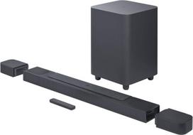 JBL Bar 800 – 5.1.2 kanalų garso juosta, skirta namų kino garso sistemai – su nuimamais erdvinio garso garsiakalbiais ir „Dolby Atmos“ erdvinio garso technologija – juoda