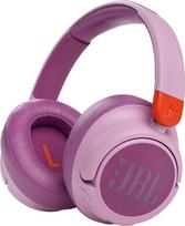 JBL JR 460 NC ausinės su triukšmo slopinimu vaikams, rožinės spalvos – su „JBL Safe Sound“ technologija, užtikrinančia saugų klausymosi malonumą – iki 30 valandų muzikos grojimo