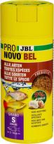 JBL Pronovo Bel Grano, pagrindinis maistas visoms 3–10 cm ilgio akvariumo žuvims, žuvų maisto granulės, „Click“ dozatorius, S dydis, 250 ml