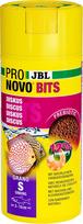 JBL Pronovo Bits Grano, pagrindinis maistas 3-10 cm diskusams ir ciklidams, Spragtelėjimo dozatorius, žuvų maisto granulės, dydis S, 250 ml