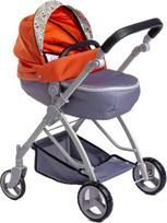 JC Toys Berenguer Nature Collection sulankstomas lėlių vežimėlis su lėlėmis iki 45 cm, krepšelis, stogelis, vežimėlis, reguliuojamas vairas, nuimama vonelė, idealiai tinka žaisti ir vaikščioti, sukurtas Berenguer
