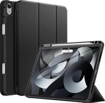 JETech dėklas "iPad Air" 11 colių M4/M3/M2 (2026/2025/2024), "iPad Air 5/4" (10,9 colio, 2022/2020 m. modelis, 5/4 kartos) su pieštuko laikikliu, planšetinio kompiuterio apsauginis dėklas su minkšta TPU nugarėle (juodas)