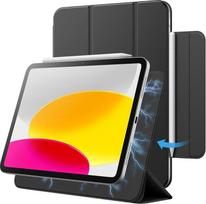 JETech magnetinis dėklas "iPad" (A16) 11/10 kartos (2025/2022), magnetinis tvirtinimas, plonas apsauginis dėklas su automatinio užmigimo / pabudimo funkcija (juodas)