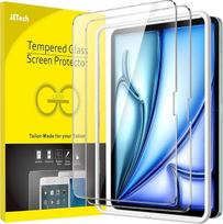 JETech „iPad Air“ 11 colių M4/M3/M2 ekrano apsauginė plėvelė (2 vnt. rinkinys) | Skirta 2026/2025/2024 m. modeliams, 9H kietumo grūdinto stiklo ekrano apsauginė plėvelė, HD skaidrumas, apsauga nuo įbrėžimų, patogi montavimo pagalba