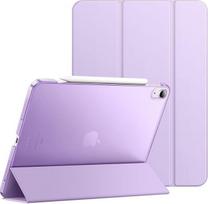 JETech „iPad Air“ 13 colių dėklas M4/M3/M2, violetinis | Skirtas 2026/2025/2024 m. modeliams, plonas permatomas galinis dangtelis, trigubas atraminis stovas, miego/pabudimo funkcija automobilyje, lengva apsauga nuo smūgių