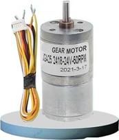 JGA25-2418 Bešepetis nuolatinės srovės variklis, BLDC mini variklis, 310 aps/min, metalinis reduktorius 25 (408R-24 V)