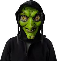 JIMACRO Hexenmaske Damen, Kaukė Halloween Woman Hexenmaske Latex für Halloween Karneval Party Kostüm Cosplay Kostüm Dekorationen