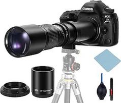 JINTU teleobjektyvas 500-1000 mm, EF objektyvas Canon DSLR, rankinio fokusavimo MF objektyvas Canon 4000D 2000D 1500D 1300D 1200D 850D 800D 750D 600D 500D 250D 550D 450D 90D 80D 60D 750D 0D 77D 7d 6d 5d 1d