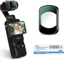 JJC Magnetinis juodas difuzinis filtras 1/4 DJI Osmo Pocket 3, daugiasluoksnis juodas rūko efekto filtras su apsauginiu dėklu, Osmo Pocket3 veiksmo kamerų priedai