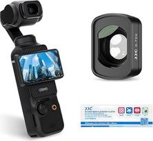JJC plataus kampo objektyvas, suderinamas su DJI Osmo Pocket 3, daugiasluoksnis magnetinis 0,72X platus filtras, be vinjetavimo, Pocket3 veiksmo kamera, išoriniai išplečiamieji objektyvo priedai