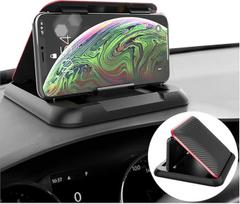 JNNJ Automobilio prietaisų skydelio silikoninis neslystantis kilimėlis, neslystantis kilimėlis telefono laikikliui, neslystantis kilimėlis telefono laikikliui, daugiafunkcinis centrinės konsolės prietaisų skydelio mobiliojo telefono laikiklis (raudonas)