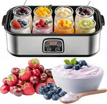 Jogurt-Maschine mit 8 Gläsern, 1400 ml elektriniu jogurto maišytuvu, LED-Anzeige, einstellbarer Timer & präzise Temperatur für die Herstellung von Bio-Joghurt, Natto, gesunden hausgemachten Desserts