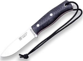 Joker Bushcraft Joker peilis Ember F CM123-P, juodas odinis dėklas, diržinis peilis su 10,5 cm ašmenimis, mikartos rankena, su ugniai atspariu plienu ir Parakord 550, įrankis žvejybai, medžioklei, stovyklavimui ir žygiams