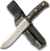 Joker Nomad 6,5" CM137-F išgyvenimo peilis Juoda mikartos rankena 16,5 cm geležtė Kydex dėklas Į komplektą įeina ugnies paleidimo įrankis žvejybai, medžioklei, stovyklavimui ir žygiams