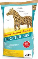 JOSERA Light Mix (1 x 20 kg) | Žirgai | Aukščiausios kokybės ėdalas žirgams su lengvu stresu | Žirgų ėdalas Light | Sumažintas cukraus ir baltymų kiekis | Apple Alfalfa Muesli | Pakuotė po 1 vnt.