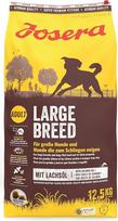 JOSERA „Large Breed Chicken & Rice“ (1 x 12,5 kg) – aukščiausios kokybės sausas maistas suaugusiems didelių veislių šunims su lašišų aliejumi, be kviečių, turintis vertingų riebalų rūgščių, XL dydžio granulės, apsaugančios nuo išvaržų. 1 vnt. pakuotė