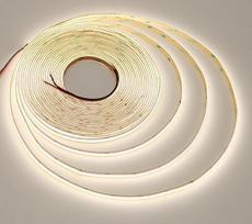 JOYLIT 10 m COB LED juosta, natūralios baltos spalvos, 24 V, 120° vidinė, 384 LED/M 4000 K šviesos juosta, reguliuojamas apšvietimas, CRI 90+ 7650 LM, ryški lipni šviesos juosta miegamajam, svetainei, biurui, viešbučiui
