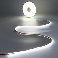 JOYLIT 15 m COB LED juosta, 24 V, šaltai balta, 6000 K, 480 LED/m, CRI 90+ | 10 500 lm, didelio ryškumo, reguliuojamo ryškumo, lipni LED juosta, skirta miegamiesiems, virtuvės spintelėms (maitinimo šaltinis į komplektą neįeina)