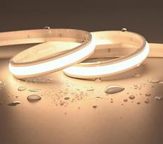 JOYLIT 2-osios kartos itin ryški neoninė LED juosta 24V 5M 3000K šiltai balta IP67 vandeniui atspari 240LEDs/M, CE UL PRO+ 20W/M 2400LM/M CRI 92+ Lipni 12 x 5 mm neoninė LED juosta sodui, virtuvei (be maitinimo)