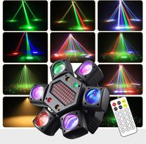 Judamoji galvutė, diskotekos šviesos šventės apšvietimas, DMX 512 efektinis prožektorius, XJG06 LED RGB šviesos DJ projektorius, muzikos valdomos DJ diskotekos šviesos, skirtos KTV, šeimos susitikimams, vestuvėms, gimtadieniams ir Helovinui