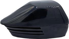 Juodos arba baltos spalvos 12 V ABS elektrinis valčių ragas su nerūdijančio plieno laikikliu ir varžtais (Sirena Quad Black)