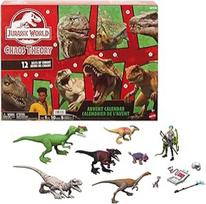 Jurassic World Chaostheorie Exklusiver Adventskalender mit 12 Türchen, 12 Tage voller Überraschungen, Smoothie und 8 weitere Dinosaurier-Figuren, Brooklynn-Figuren, JGM17