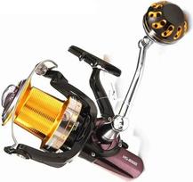 Jūrinė žvejybos ritė, modelis 7000 8000, aliuminio lydinys, rankena, skirta žvejybai iš valčių, banglenčių sportui, spiningavimui