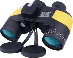 Jūrų žiūronai 10 x 50 Vandeniui atsparūs su kompasu ir tolimatis Kariniai žiūronai HD Anti-Fog Jūros vandenyno žiūronai suaugusiems Buriavimas Kruizai Žvejyba Valtimis Žvejyba Paukščių stebėjimas Safari