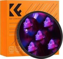 K&F CONCEPT 77 mm kaleidoskopo prizmės filtras Optinio stiklo centrinės pentaprizmos specialaus efekto fotoaparato objektyvo filtras (Nano-B serija)