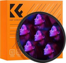K&F CONCEPT 77 mm Kaleidoskopo prizmės filtras Optinio stiklo centrinis šešiakampis specialaus efekto fotoaparato objektyvo filtras (Nano-B serija)