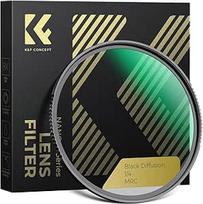 K&F CONCEPT filtras "Black-Mist 1/4" filtras 43 mm, juodas "Promist 1/4" optinis stiklas su nano danga, skirtas vaizdo įrašams / portretinėms nuotraukoms (Nano-Xcel)