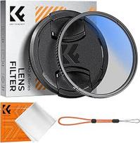 K&F CONCEPT filtras 72 mm poliarizacinis filtras CPL su daugiasluoksne danga, skirtas fotokamerų objektyvams, objektyvo dangtelio laikiklis, universalus objektyvo dangtelis (Nano-Klear)