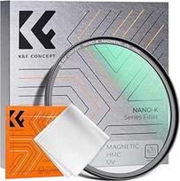 K&F Concept K serijos 58 mm apvalus UV filtras Plonas apsauginis filtras ryškesniems vaizdams, apsaugantis nuo dulkių, purvo ir įbrėžimų (magnetinis)